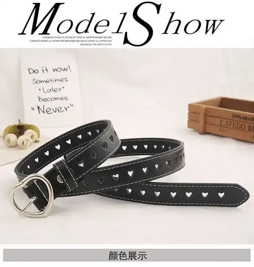 新款韩版女皮带简约复古学生通用百搭潮流时尚个性牛仔裤装饰腰带