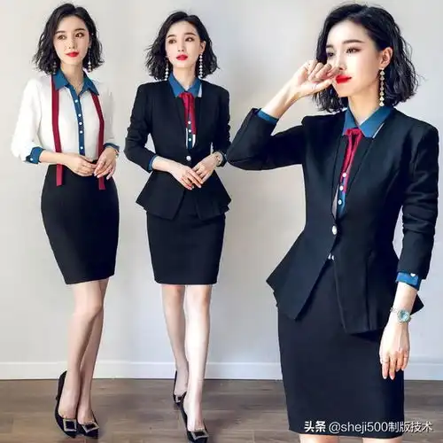 微信女真人职业装头像