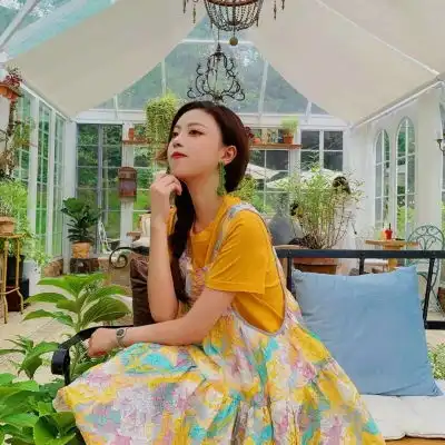看了就很舒服的色调,橙色系女生头像可爱