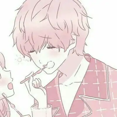 情侣头像橙色系一男一女简约