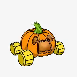 创意搞怪南瓜车插画图片素材其他格式下载动漫人物大全