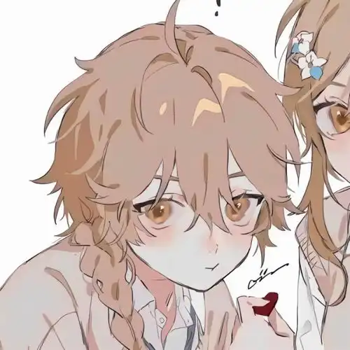 绿色系ins少女头像动漫