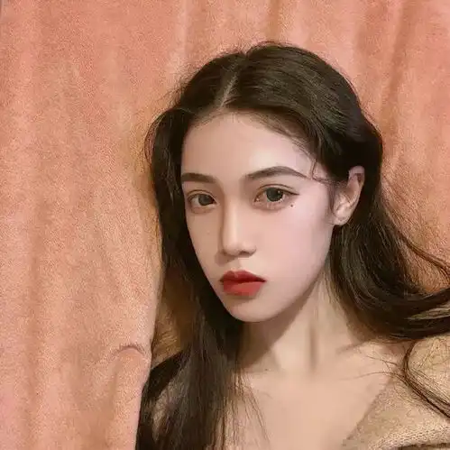 韩系头像女真人系列红唇