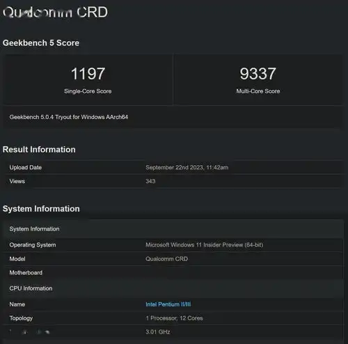 高通骁龙8cxgen4处理器跑分曝光,多核成绩逼近苹果m2