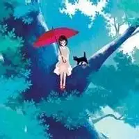 淡蓝色系女生动漫头像微信头像图片大全