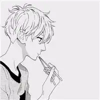 求男生头像黑白色动漫系的那种