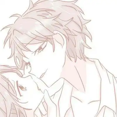 情侣头像萌系卡通一男一