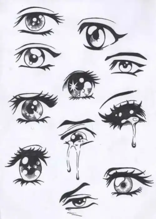 眼睛画法动漫可爱