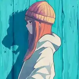 绿色系二次元头像全身周