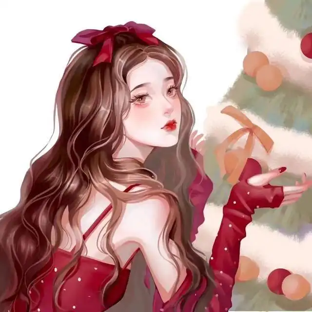 超美超可爱的手绘女生闺蜜头像