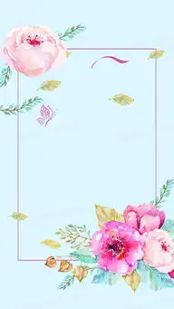 手绘小清新鲜花蝴蝶绿叶水彩背景图背景图片素材免费下载psd格式熊猫办公