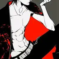 动漫撩衣服腹肌头像卡通漫画腹肌男撩衣服头像