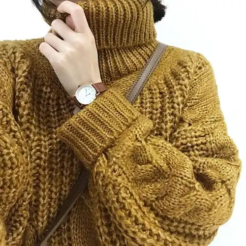 冬季搭配休闲款毛衣,能内能外,时尚有气质