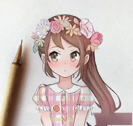 软萌少女手绘