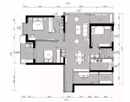 142㎡舒适北欧4室2厅,高颜值演绎精致时髦主义
