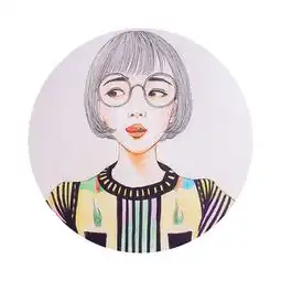 韩系头像女搞怪可爱手绘