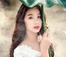 仙气十足的女生头像(绿