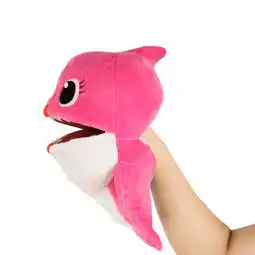 pinkfongbabysharkhandpuppet鲨鱼宝宝手偶毛绒玩具wowwee