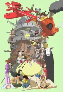 求宫崎骏动漫全员大集合高清图求