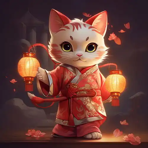 简约卡通3d招财猫素材图片海报设计下载请至来源处