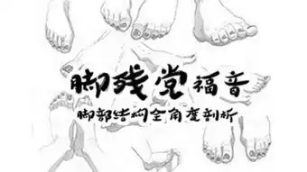 手绘漫画人物绘制教程之脚的结构与画法分析画法教程