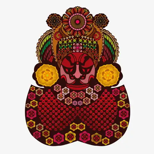 中国戏曲矢量图免抠素材脸谱设计图片页面网页平面电商创意素材png素材素材