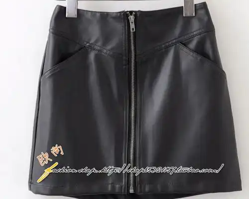 这条裙子怎么搭配上衣,想要冬天穿,希望能够原创,谢谢如图黑色包臀皮裙