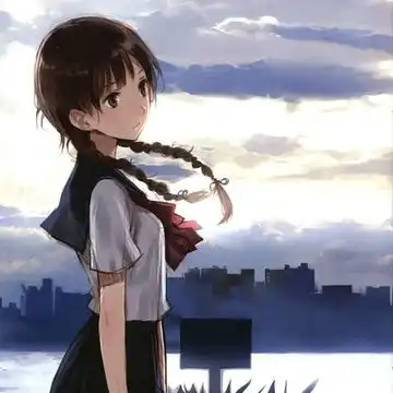 萌系情侣头像手绘岸田