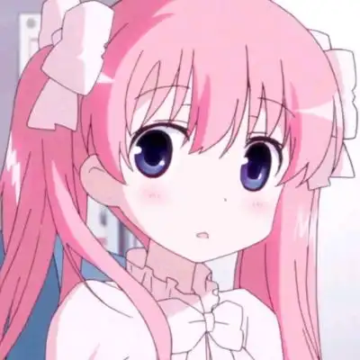 江尤粉红色少女萝莉动漫二次元