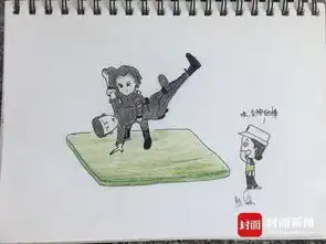 四川90后女交警手绘漫画