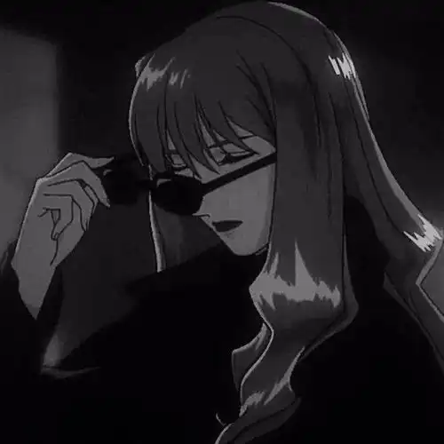 黑色系头像女动漫二次元