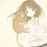 白色治愈系女生头像图片