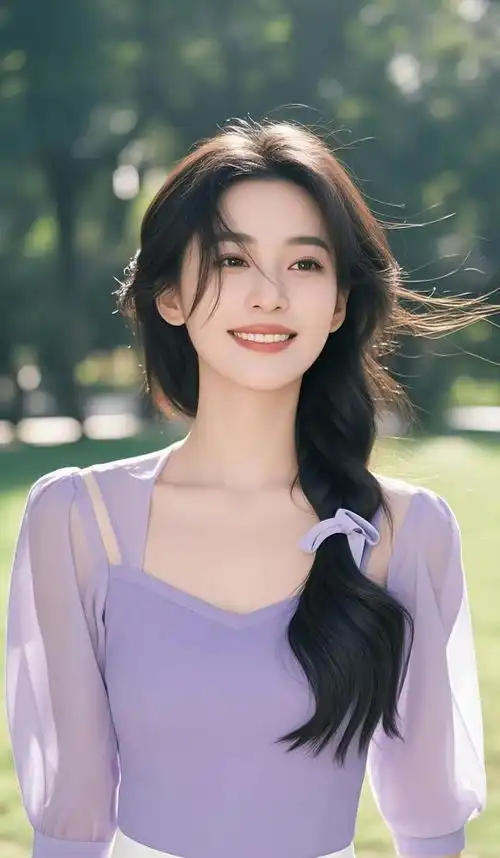 美女壁纸丨紫色系妩媚动人,简直美极了