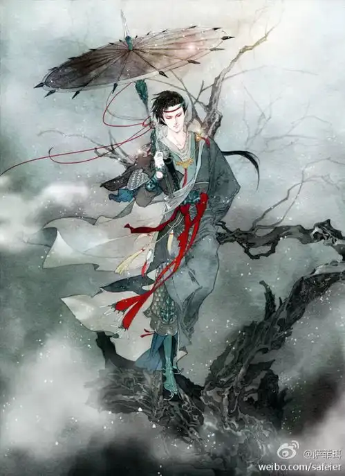 古风插画师我以我笔画我心萨菲珥