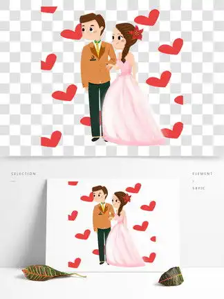 图片免费下载情侣婚纱卡通人物素材情侣婚纱卡通人物模板千图网