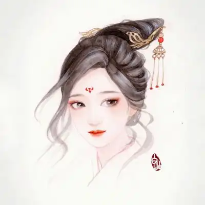 动漫头像女古风唯美淡雅忧伤动漫头像