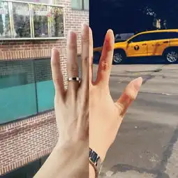 异地恋情侣拼接照片秀恩爱虐哭单身双语