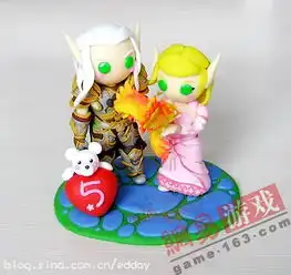 美女玩家软陶小白的萌系魔兽世界系列作品