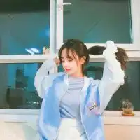 清纯女生头像蓝色系微信头像图片大全