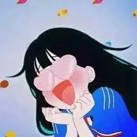 卡通卖萌情侣头像女生头