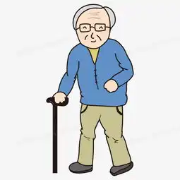 微信头像老年人男卡通动