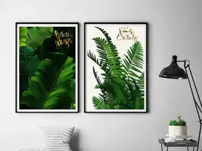 北欧清新系列简约绿色装饰画清新大气植物图片下载植物花卉装饰画大全北欧装饰画编号16578649