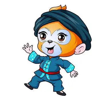 猴子头像可爱卡通动画