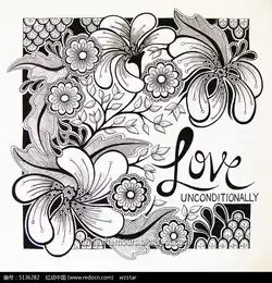 创意花卉系列手绘插画图片免费下载编号5136282红动网