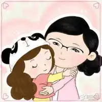 妈妈抱女儿的头像微信头像图片大全