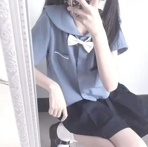 蓝色系女生头像