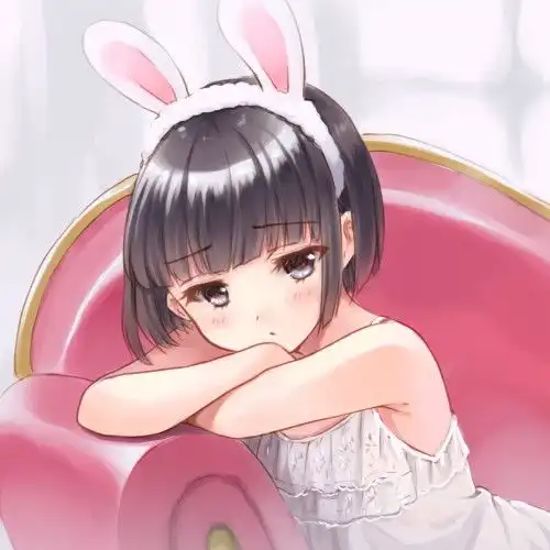 求黑直长的动漫少女图