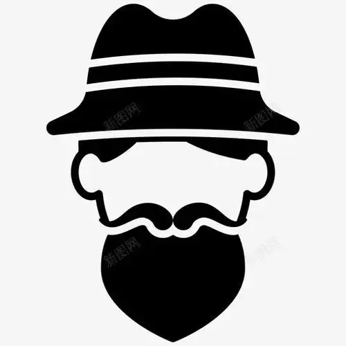 潮人胡须男人胡须icon图标标识标志ui图标设计图片免费下载页面网页平面电商创意素材潮人素材