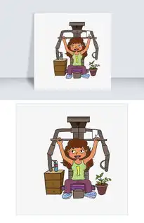 健身美女手绘卡通插画图片素材psb格式下载动漫人物大全