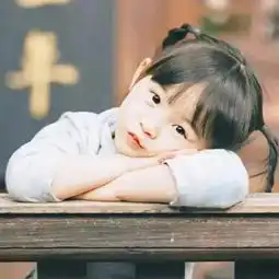 情侣头像萌系小孩一对真人图片小孩